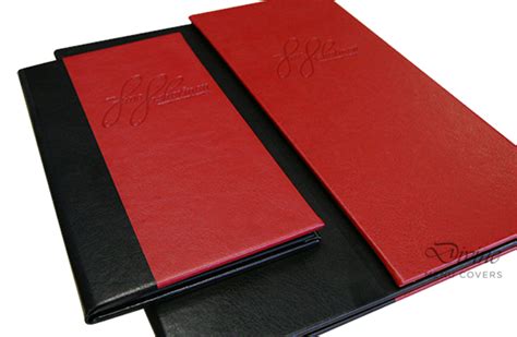 Two Tone Divine Menu Covers