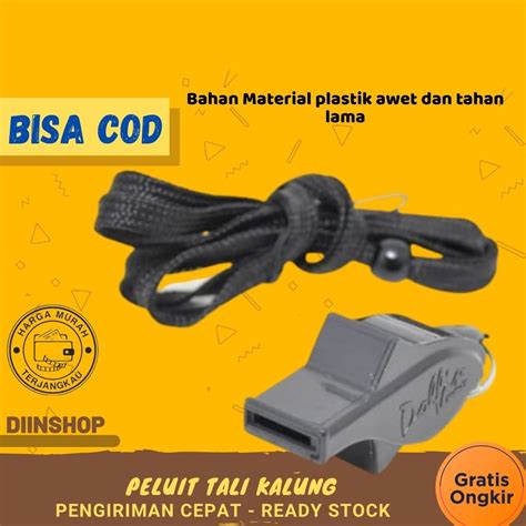 Jual Peluit Tali Kalung Pluit Molten Dolfin Whistle Peluit Wasit Bola