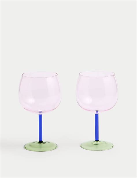 Set Of 2 Gin Glasses Drinking Glasses M S RS