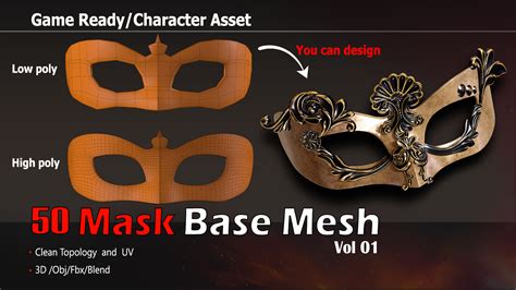 ArtStation - Mask base mesh Tutorial (3 videos) | Tutorials