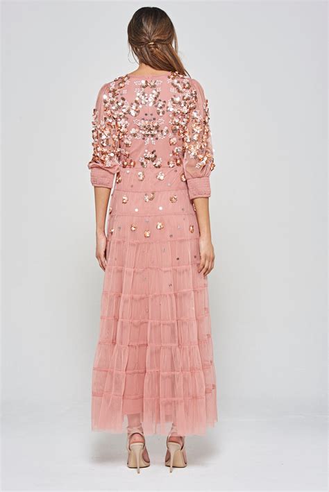 Marissa Rose Embellished Tiered Maxi Dress Frock And Frill