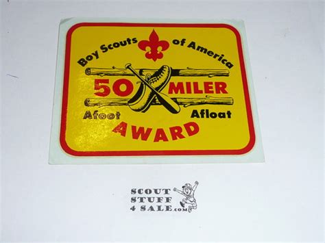 50 Miler Afootafloat Award Patch Bsa High Adventure Hiking Award