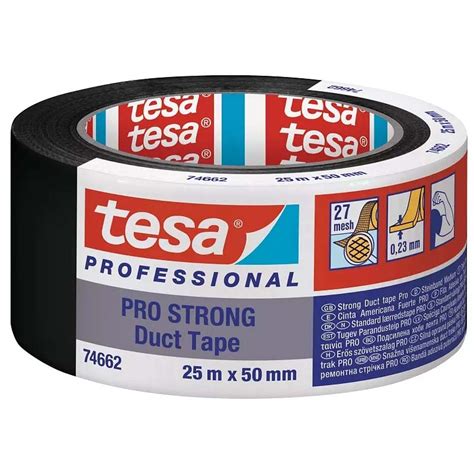 Cinta Americana Tesa Pro 74662 Strong Duct Tape 25m 50mm Negro Precio