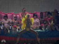 Naked Miley Cyrus In Miley Cyrus Bangerz Tour