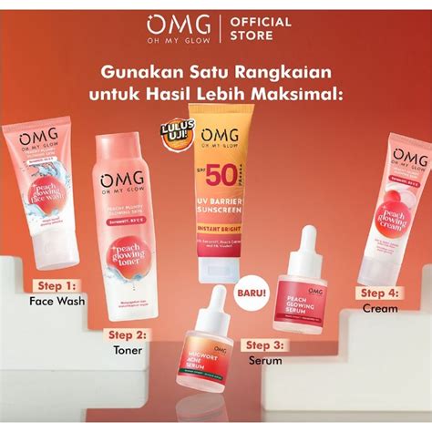 Jual SERIES OMG Oh My Glow Skin Care Peach Glowing Glam Edition