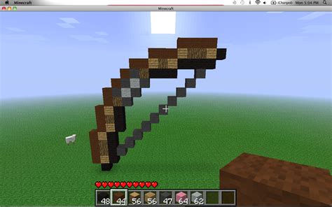 how to make a diamond bow in minecraft