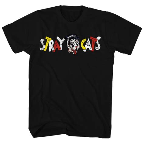 Stray Cats T Shirt Official Logo Stray Cats Shirt