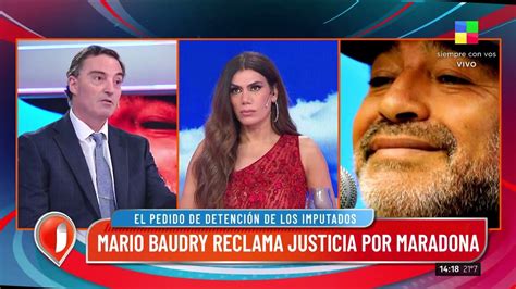 Mario Baudry reclama justicia por Maradona el pedido de detención de