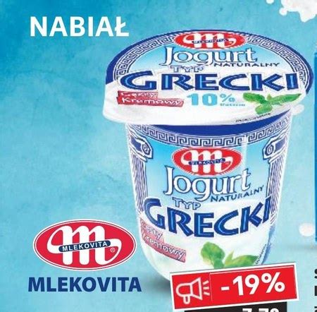 Mlekovita Jogurt Naturalny Typ Grecki 400 G 19 TANIEJ Promocja