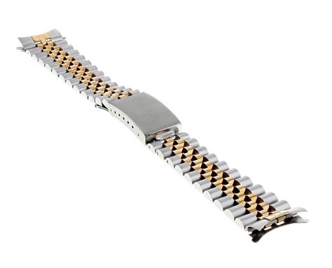 Mm K Ss Two Tone Rose Gold Jubilee Watch Band For Rolex Mm Date