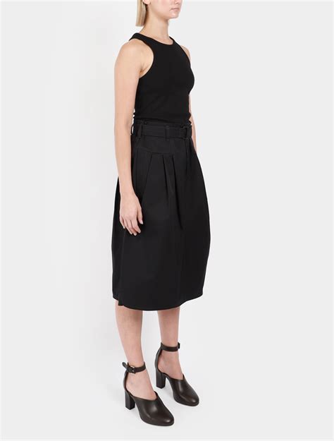 Shop Lemaire Pleat Belted Skirt Online Camargue Fashion Australia