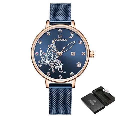 Naviforce Vrouwen Horloges Luxe Reloj Vlinder Horl Vicedeal