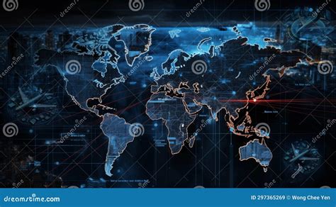 World Map Atlas Airline Flights Connections Stock Image - Image of connection, atlas: 297365269