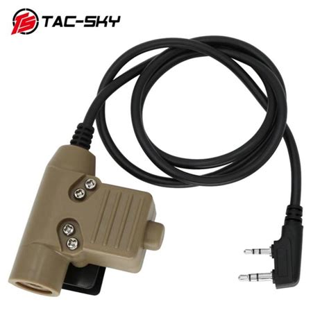 Tac Sky Ptt U Ptt Tactical Ptt Military Headset Walkie Talkie Ptt