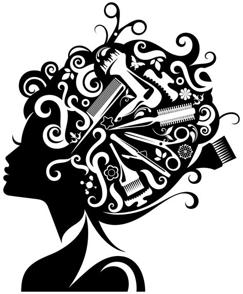 Free Hair Salon Clipart Black And White, Download Free Hair Salon ...