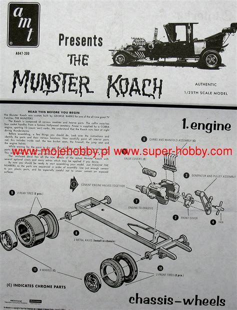 Munster Koach Car Model Kit AMT/ERTL 00647