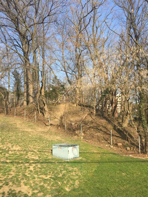 Historic Ma And Pa Railroad Abutment In Towson Maryland