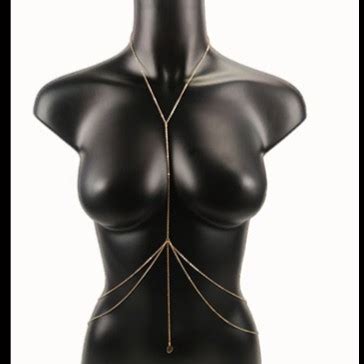 Jual Kalung Pendant Body Chain Jewelry Chest Bra Bikini Sexy Fashion Gold Kab Tangerang