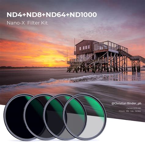 49mm Filter Kit 4 in 1 ND4 ND8 ND64 ND1000 - KENTFAITH