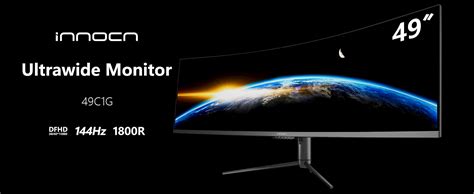 Innocn 49 Curved Gaming Monitor 144hz Ultrawide 329 Wdfhd 3840 X 1080p R1800 99