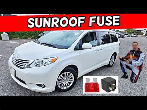 TOYOTA SIENNA SUNROOF SUN ROOF FUSE 2011 2012 2013 2014 2015 2016 2017