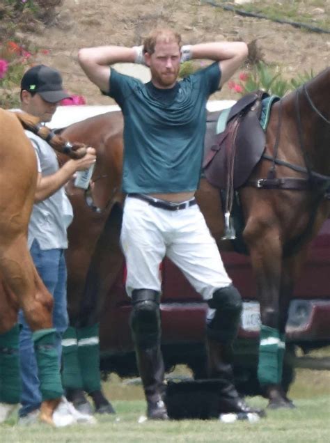 Prince Harry Plays Polo In First Sighting Since The Queen S Jubilee