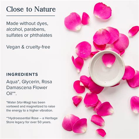 Heritage Store Rosewater And Glycerin Facial Mist For Dry Combination Skin Vegan Cruelty Free