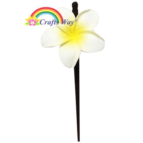 Foam Plumeria OI Hair Stick CraftsWay LLC Artificial Flowers