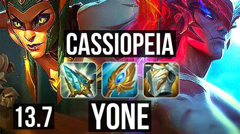 Cassiopeia Vs Yone Mid 24m Mastery 5212 800 Games Kr Master