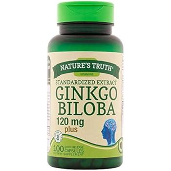 Amazon Nature S Truth Ginkgo Biloba Mg Standardized Extract