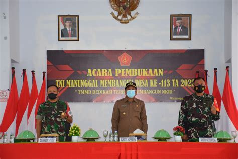 Upacara Pembukaan Tni Manunggal Membangun Desa Tmmd Ke 113 T A 2022