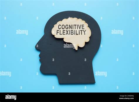 Wooden Brain Shape With Words Cognitive Flexibility Stock Photo Alamy