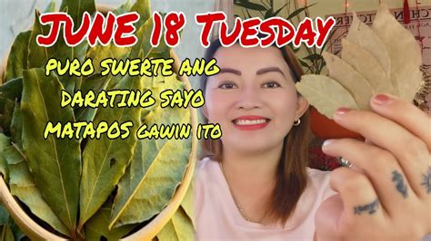 June Tuesday Puro Swerte Ang Darating Sayo Matapos Gawin Ito Apple