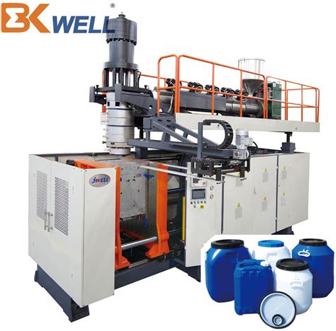 50L HDPE Blue Open Top Drum Extrusion Blow Molding Machine Wide Mouth