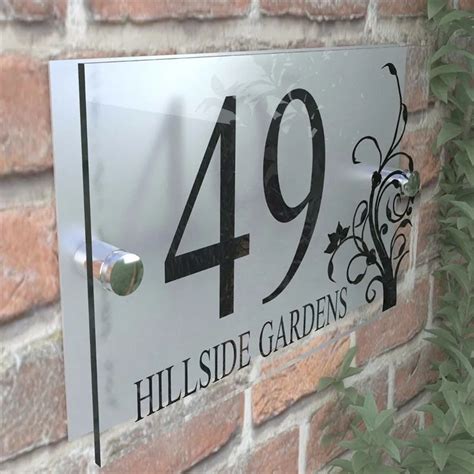 Decorative House Signs Plaques Door Numbers Personalised Name