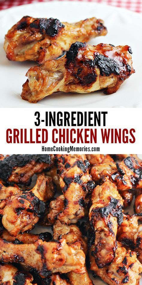 This 3 Ingredient Grilled Chicken Wings Recipe Has Is Full Of Zesty Flavor Incredibly Easy