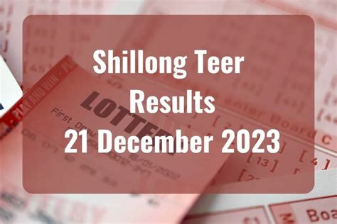 Shillong Teer Result Today December Live Updates