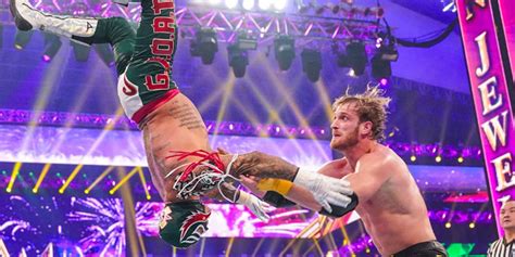 Logan Paul Saving Rey Mysterio From Major Injury Video Going Viral