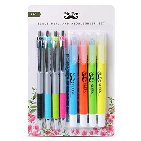 Mr Pen Surligneurs Et Stylos Bibliques Sans Bavure Lot De Kit De