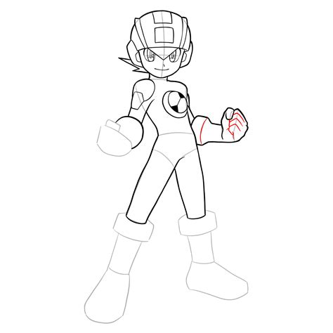 How To Draw Megaman Exe Sketchok Easy Drawing Guides