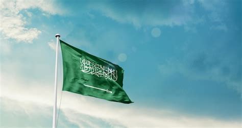 Bandeira da arábia saudita Foto Premium