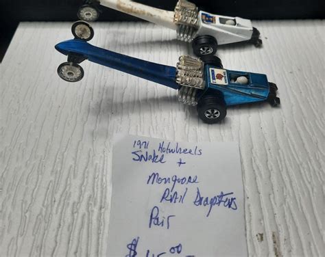 1971 Hot Wheels Snake Mongoose Rail Dragsters Pair Etsy