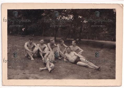 Orginal Foto Weltkrieg Deutschland Soldaten Nackt Nude Oberk Rper Eur Picclick De