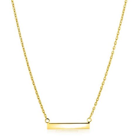 Zinzi Gold Plated Zilveren Ketting Cm Met Glanzend Plaatje Om Te