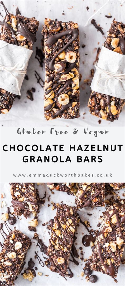 Chocolate Granola Bars With Hazelnuts Recipe Hazelnut Recipes