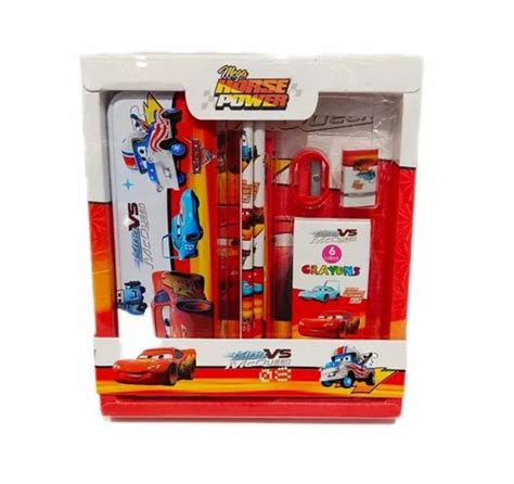 Red Kids Stationery Set, Packaging Type: Packet, Plastic at Rs 105/box ...