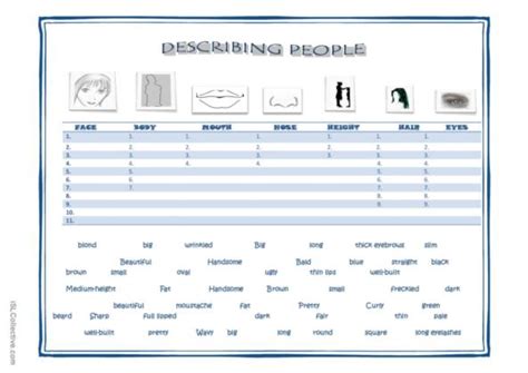 1,289 Describing people English ESL worksheets pdf & doc 