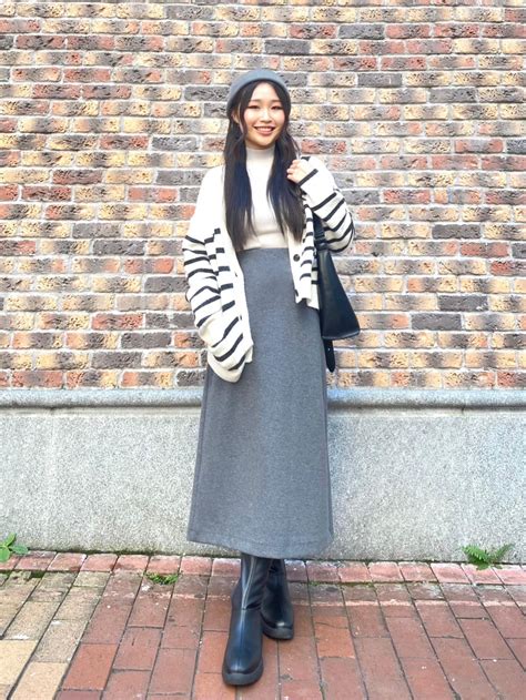 Check Styling Ideas Forbrushed Jersey Narrow Skirt Uniqlo In