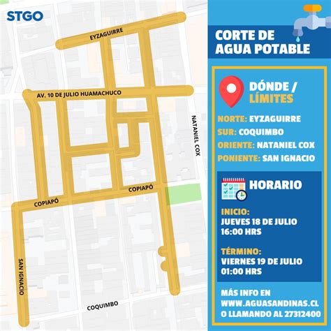 Corte Programado De Agua Potable 18 De Julio Ilustre Municipalidad