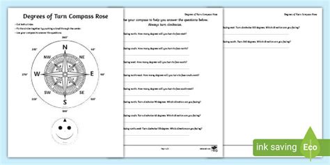 Printable Compass Activity Worksheet Img Abhay